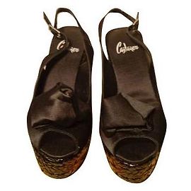 Sandali Castaner Jimena in raso nero