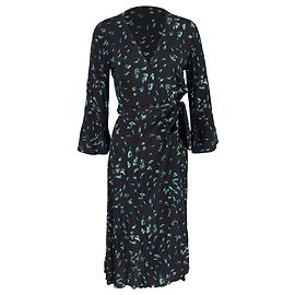 VESTIDO ENVOLVENTE CON ESTAMPADO GANNI BLUEBELL