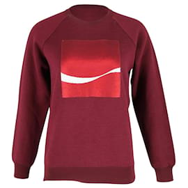Marc Jacobs Sweatshirt mit Coca-Cola-Motiv aus burgunderfarbenem Tencel