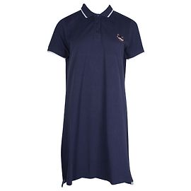 Kenzo Upperr Abito a polo ricamato in cotone blu scuro
