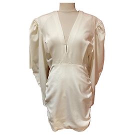 Isabel Marant Dress Cream Lyocell Elastane Size 42