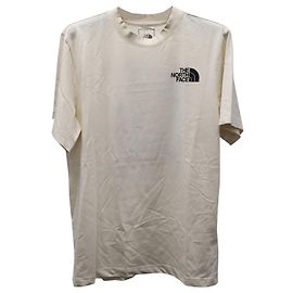 T-shirt The North Face con stampa grafica sul retro in cotone beige