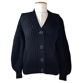 Repeat Strickjacke Schwarz Baumwolle - Autre Marque