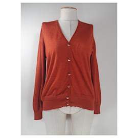 Etro Strickjacke Orange aus Kaschmir und Seide