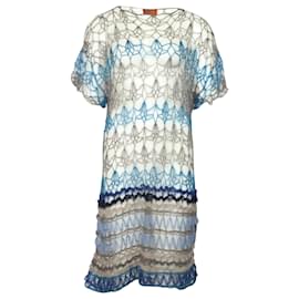 Missoni Knitted Beach Dress in Multicolor Wool