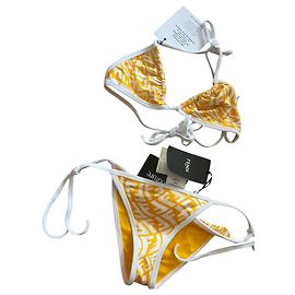 Costume da bagno Fendi x Sarah Coleman Bianco Giallo