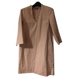 Cos Kleid aus rosa Baumwolle mit Rüschen Größe 34