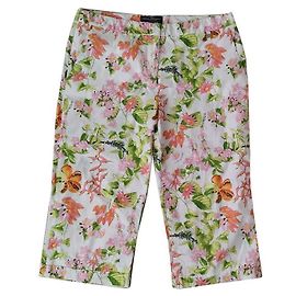 Pantaloni Salvatore Ferragamo con motivo floreale in cotone Taglia 46