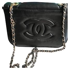 Borsa a mano Chanel in pelle nera