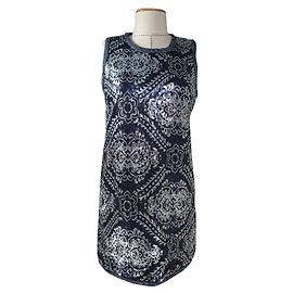 Vestido de lentejuelas Shirtaporter de lana y algodón