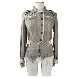 Chaqueta Marc Cain Beige de Algodón y Lino