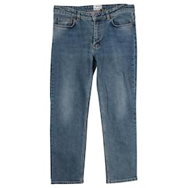 Vaqueros de corte recto Row de Acne Studios en denim de algodón azul