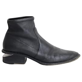 Botines elásticos Kori de cuero negro de Alexander Wang