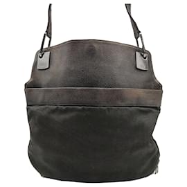 Gucci borsa a tracolla in nylon e pelle