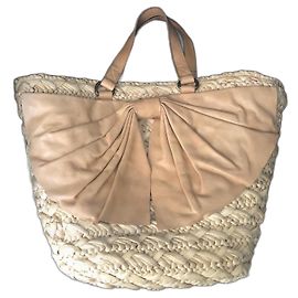 Borsa basket in paglia Red Valentino Beige