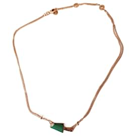 Collana Bulgari Gelato oro rosa diamanti e malachite