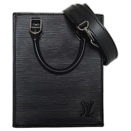 Sac Louis Vuitton Nano Flat en cuir épi noir
