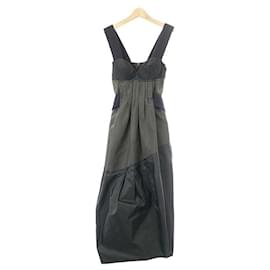 Prada Army Kleid Khaki Seide
