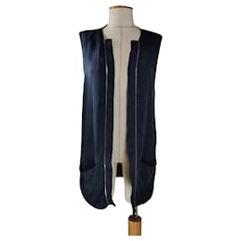 Pierre Balmain Weste Schwarz aus Cupro