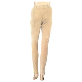Legging Balenciaga Bege de Algodão