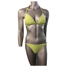 Autre Marque Costume da bagno due pezzi Hip Up giallo e verde neon