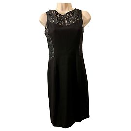 Moschino Cheap And Chic Kleines Schwarzes mit Spitzeneinsätzen