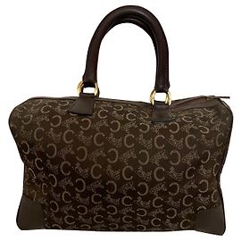 Borsa Boston Celine Daoust Monogramma Marrone Scuro