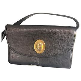 Bolso de mano Christian Dior Blois en piel graneada negra