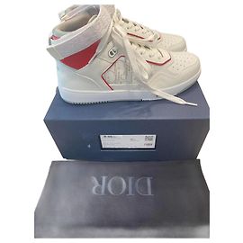 Sneakers Christian Dior B27 in pelle bianca
