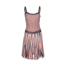 Robe en maille à motif sans manches Missoni