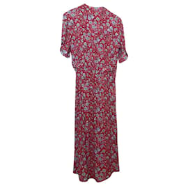 Robe Zadig & Voltaire RIMA Rouge à Imprimé Fleuri Viscose