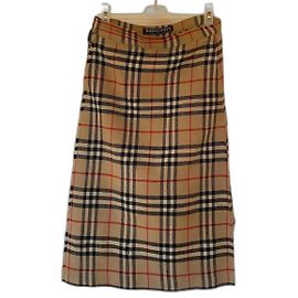 Falda escocesa de cuadros escoceses "VINTAGE" de Burberry 1980