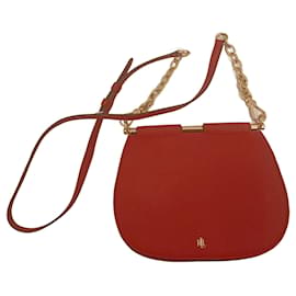 Borsa a mano Ralph Lauren in pelle rossa