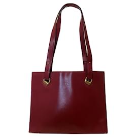 Lanvin Handbag Dark Red Leather