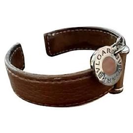 Bracciale Bulgari in pelle marrone
