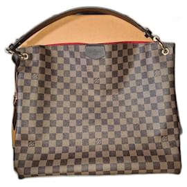 Louis Vuitton Graceful MM in pelle di struzzo marrone chiaro