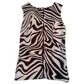 Camiseta sin mangas Michael Kors Estampado Cebra