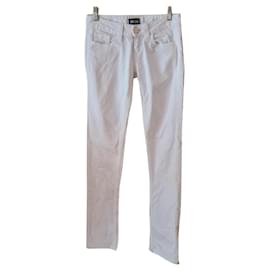 Jean Paul Gaultier Vaqueros Skinny Blancos Algodón