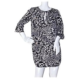 Diane Von Furstenberg DvF Agness Bedrucktes Kleid aus schwerem Krepp
