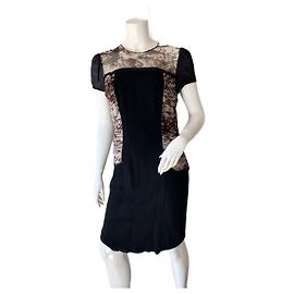 Blumarine Abito in pura SETA leopardata