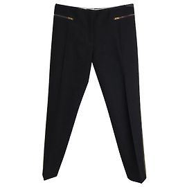 Céline Pantalone Tasca con Zip Celine in Lana Nera