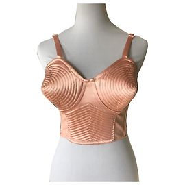 Jean Paul Gaultier Corsé Bustier Cónico Rosa Acetato