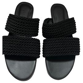 Mule Claudie Pierlot in pelle nera taglia 38