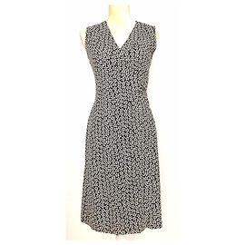 Diane Von Furstenberg DvF New Yahzi Kurzes Wickelkleid aus schwarz-weißer Seide