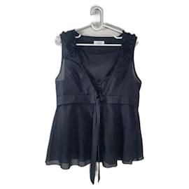 Steffen Schraut Schwarzes Baumwoll Top Shirt