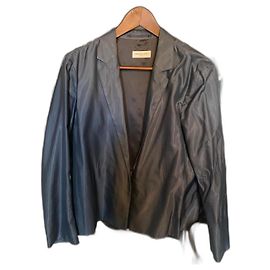 Giacca Dries Van Noten Stile Box Azzurro Cotto