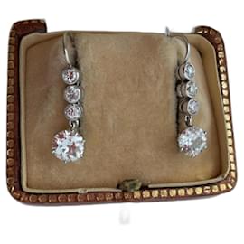 Autre Marque Orecchini di diamanti in oro bianco 18K