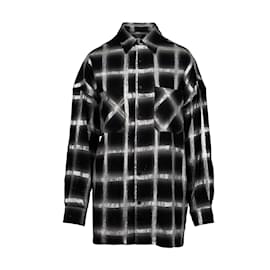 Amiri Glitzer-Karo-Oversize-Hemd