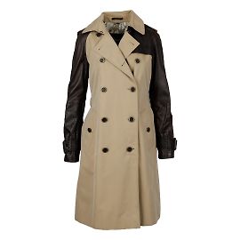 Autre Marque Gabardina con manga de cuero de Antonio Croce