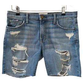 Pantaloncini in denim blu Current Elliott The Fling